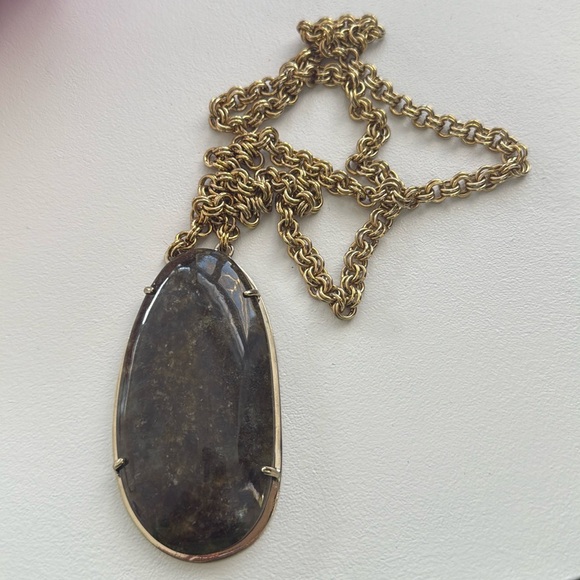 Stella & Dot Leona Necklace Labradorite Pendant